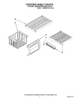 Diagram for 03 - Freezer Shelf Parts