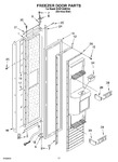 Diagram for 11 - Freezer Door Parts