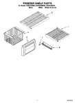 Diagram for 03 - Freezer Shelf Parts