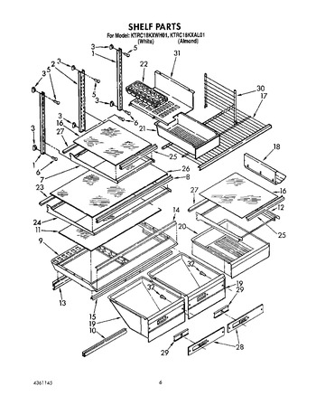 Diagram for KTRC18KXWH01