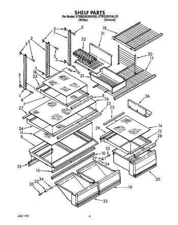 Diagram for KTRS20KXWH20