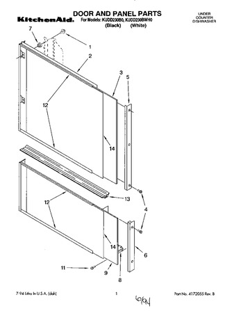 Diagram for KUDD230BWH0