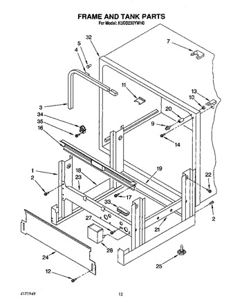 Diagram for KUDD230YWH0