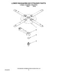 Diagram for 11 - Lower Washarm And Strainer Parts