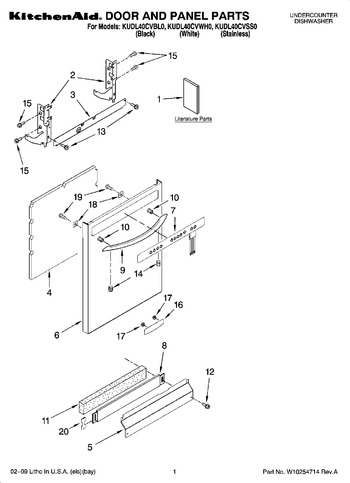 Diagram for KUDL40CVBL0