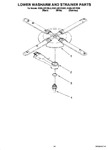 Diagram for 11 - Lower Washarm And Strainer Parts