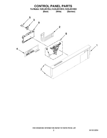 Diagram for KUDL40CVWH3