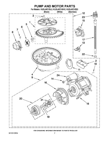 Diagram for KUDL40CVWH3