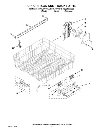 Diagram for KUDL40CVWH3