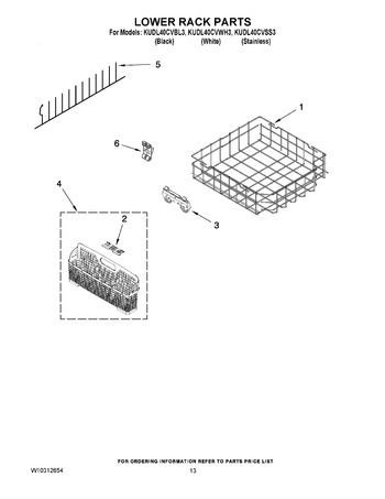 Diagram for KUDL40CVWH3