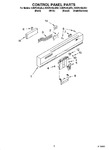 Diagram for 02 - Control Panel Parts