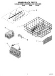 Diagram for 11 - Lower Rack Parts