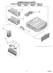 Diagram for 11 - Lower Rack Parts