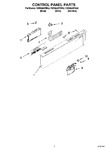 Diagram for 02 - Control Panel Parts