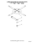 Diagram for 11 - Lower Washarm And Strainer Parts