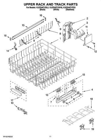 Diagram for KUDS40CVWH0