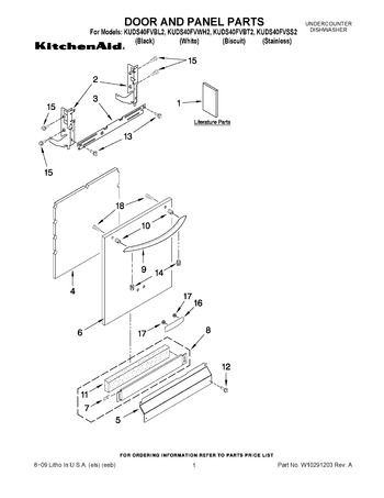 Diagram for KUDS40FVWH2