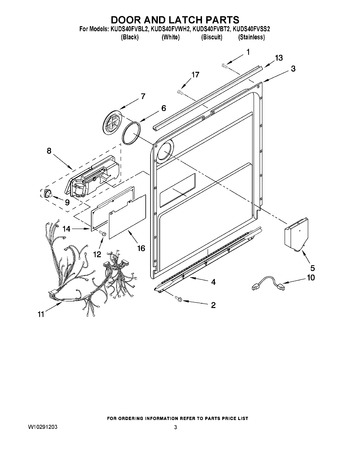 Diagram for KUDS40FVWH2