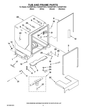 Diagram for KUDS40FVWH2