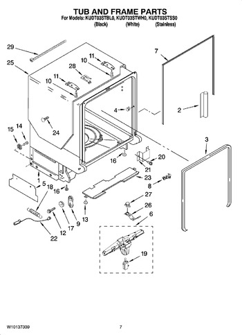 Diagram for KUDT03STBL0