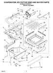 Diagram for 02 - Evaporator, Ice Cutter Grid And Water Parts