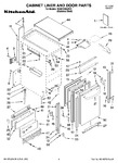 Diagram for 01 - Cabinet Liner And Door Parts