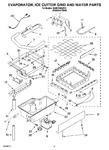 Diagram for 02 - Evaporator, Ice Cutter Grid And Water Parts