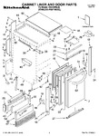 Diagram for 01 - Cabinet Liner And Door Parts