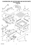 Diagram for 02 - Evaporator, Ice Cutter Grid And Water Parts