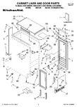 Diagram for 01 - Cabinet Liner And Door Parts