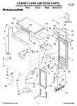 Diagram for 01 - Cabinet Liner And Door Parts