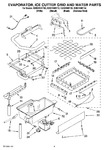 Diagram for 02 - Evaporator, Ice Cutter Grid And Water Parts