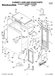 Diagram for 01 - Cabinet Liner And Door Parts