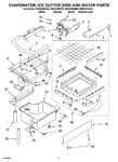 Diagram for 02 - Evaporator, Ice Cutter Grid And Water Parts