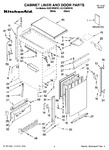 Diagram for 01 - Cabinet Liner And Door Parts