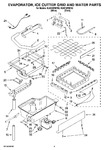 Diagram for 02 - Evaporator, Ice Cutter Grid And Water Parts