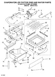 Diagram for 02 - Evaporator, Ice Cutter Grid And Water Parts