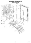 Diagram for 02 - Door And Shelf Parts