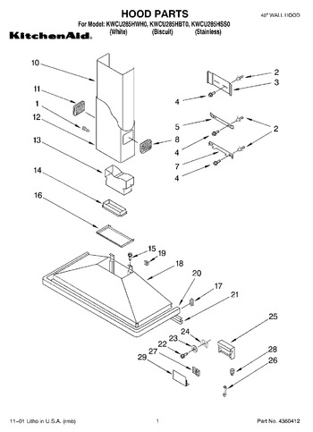 Diagram for KWCU285HSS0