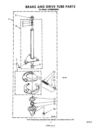 Diagram for LA3400XMW0