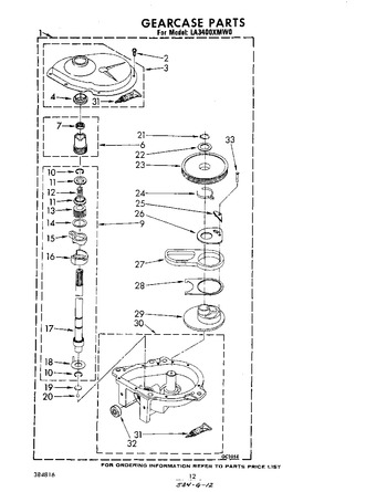 Diagram for LA3400XMW0