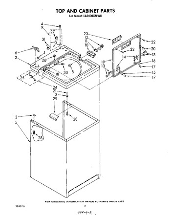 Diagram for LA3400XMW0