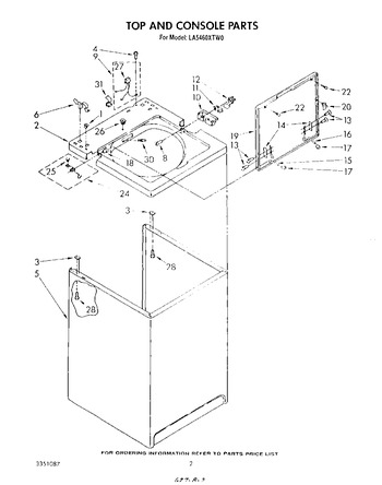 Diagram for LA5460XTW0