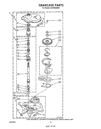 Diagram for LA5700XSW0