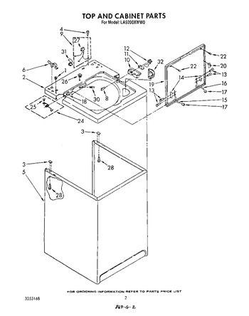 Diagram for LA9200XWW0