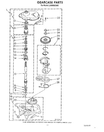 Diagram for LA9800XSW2