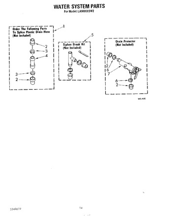 Diagram for LA9800XSW2