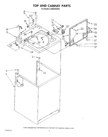 Diagram for LA9800XSW2