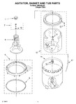 Diagram for 03 - Agitator, Basket And Tub