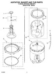 Diagram for 03 - Agitator, Basket And Tub Parts